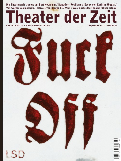 Theater der Zeit Heft 09/2015 Fuck off